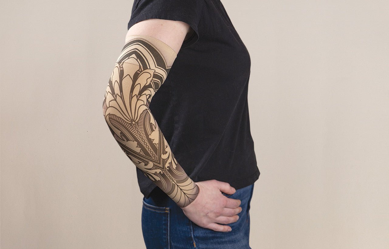 LympheDivas Gatsby Beige Armsleeve - LympheDames