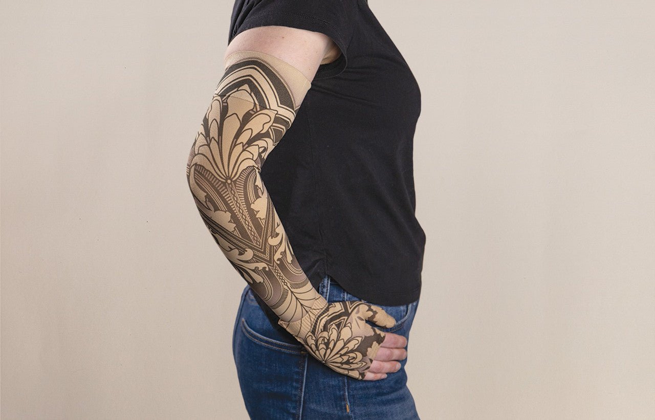 LympheDivas Gatsby Beige Gauntlet - LympheDames